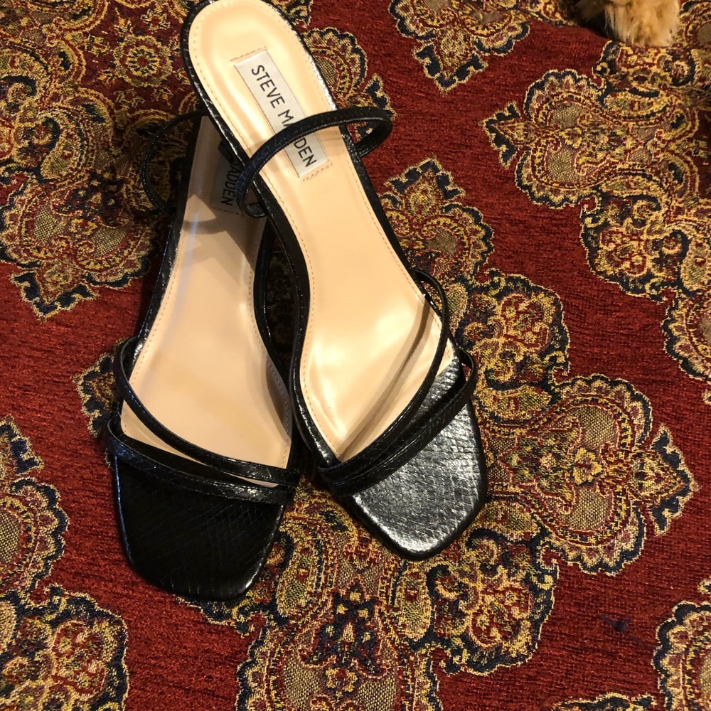 Great pair of black heeled sandals